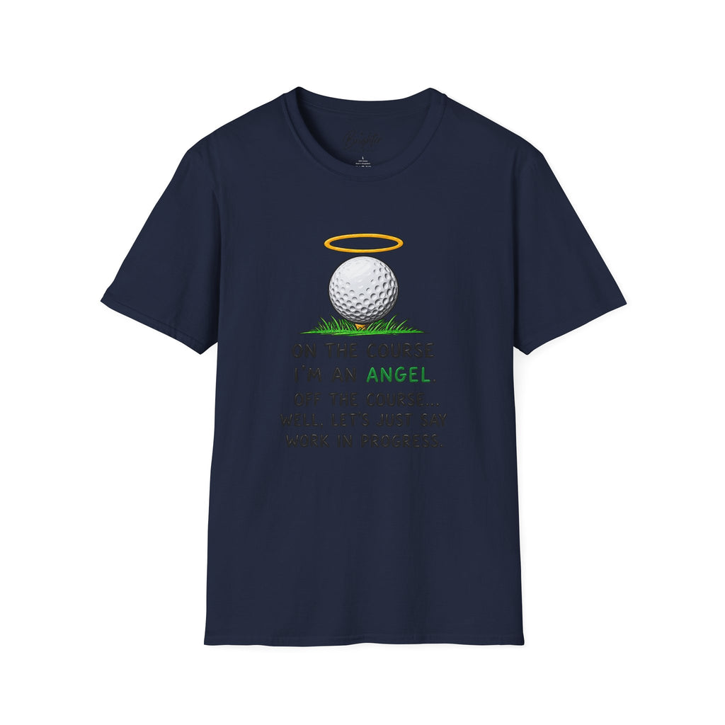 On The Course I'm An Angel Golf T-Shirt