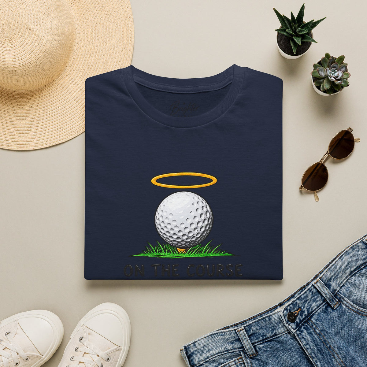 On The Course I'm An Angel Golf T-Shirt
