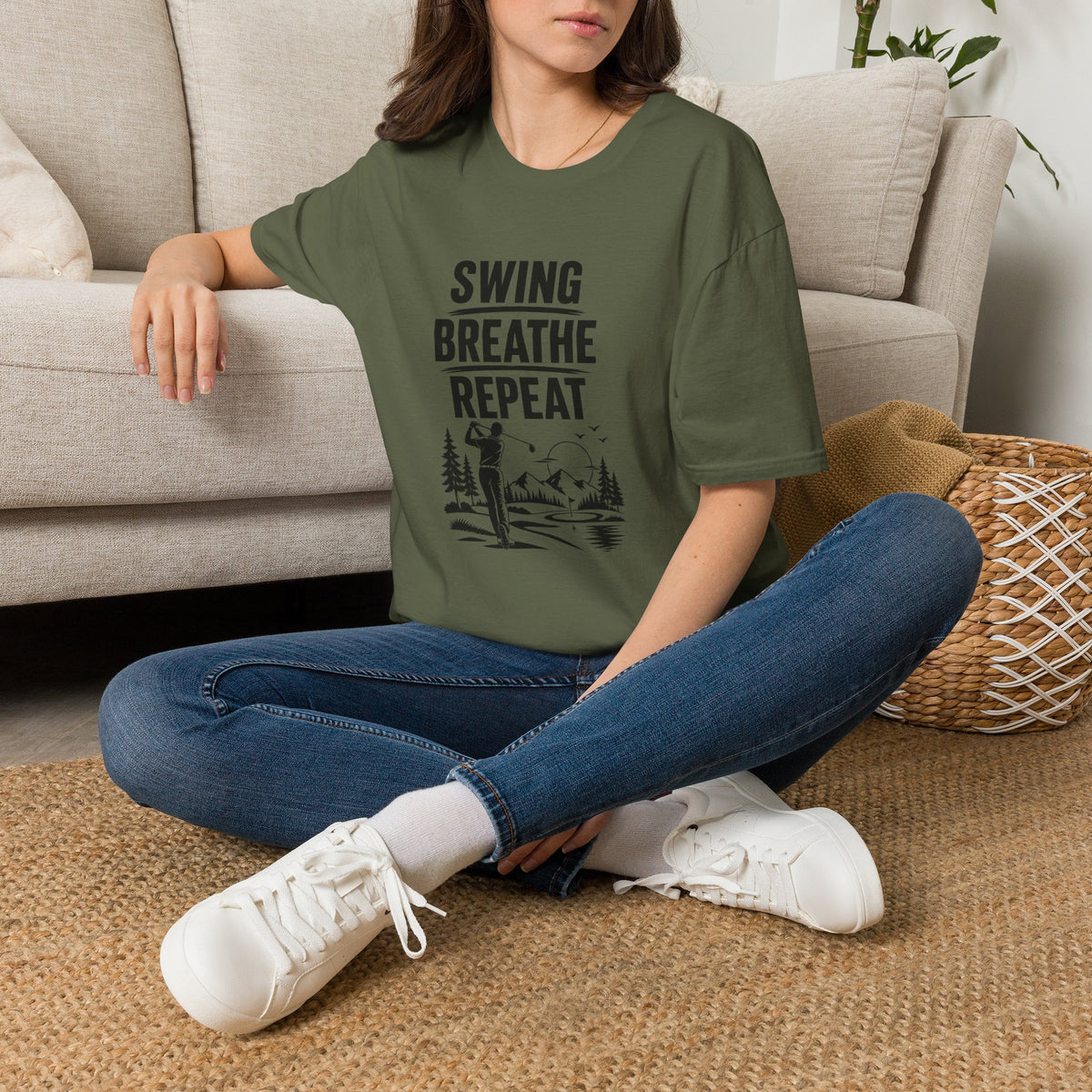Swing, Breath, Repeat Golf T-Shirt