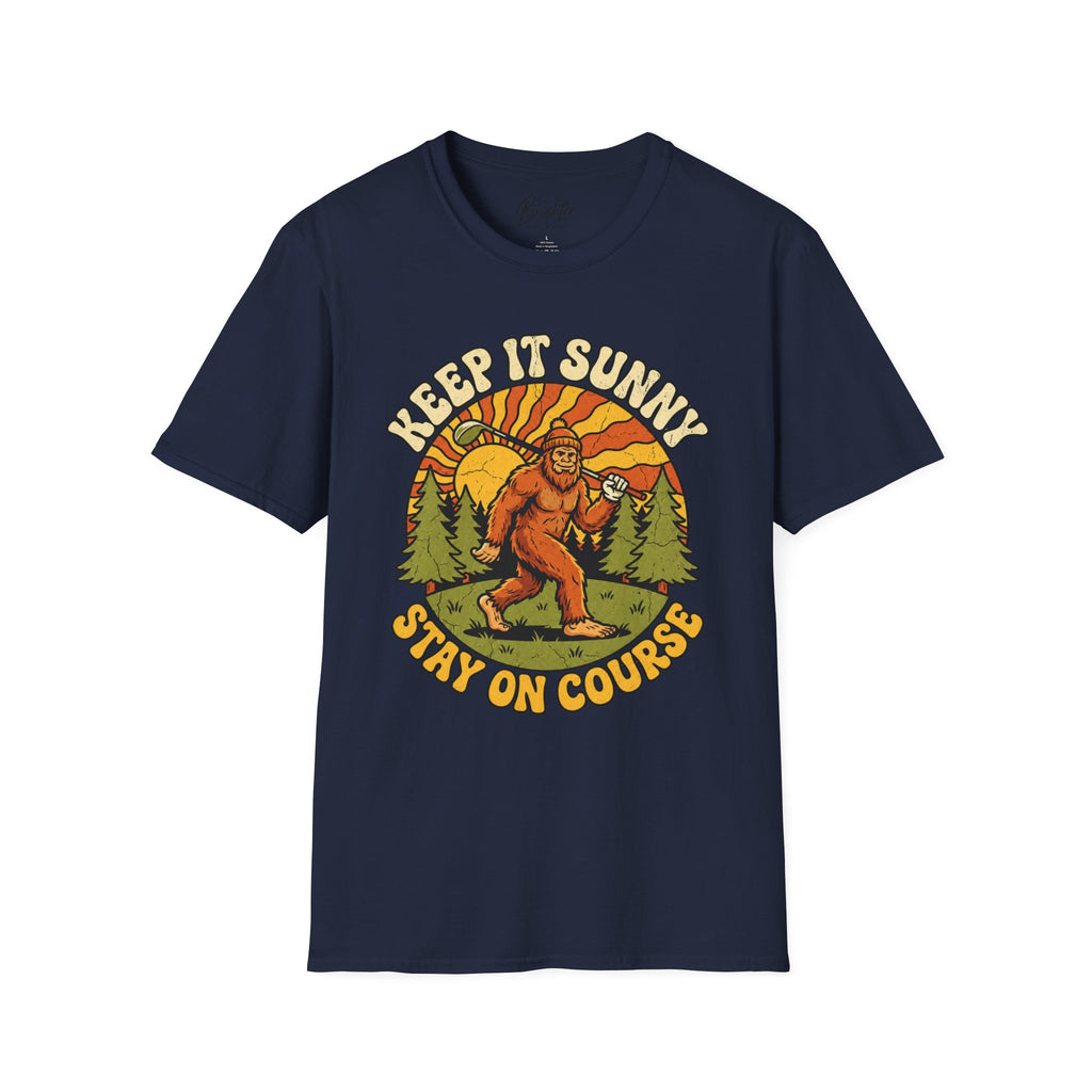 Keep It Sunny, Stay On Course Golf T-Shirt