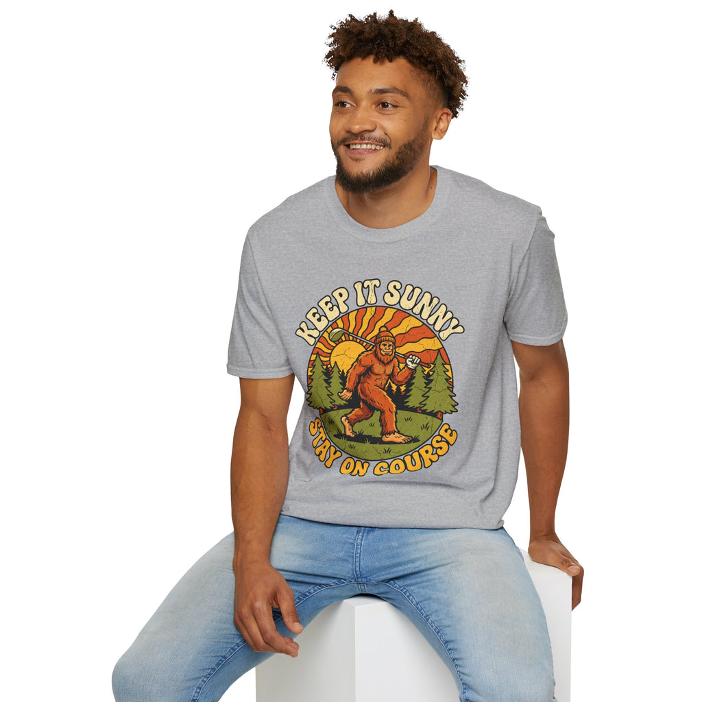 Keep It Sunny, Stay On Course Golf T-Shirt