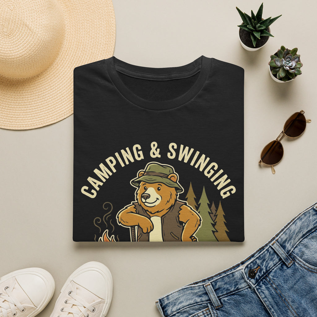 Camping And Swinging Golf T-Shirt