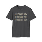 Morning Brew, Outdoor Vibes, Brighter Days Golf T-Shirt