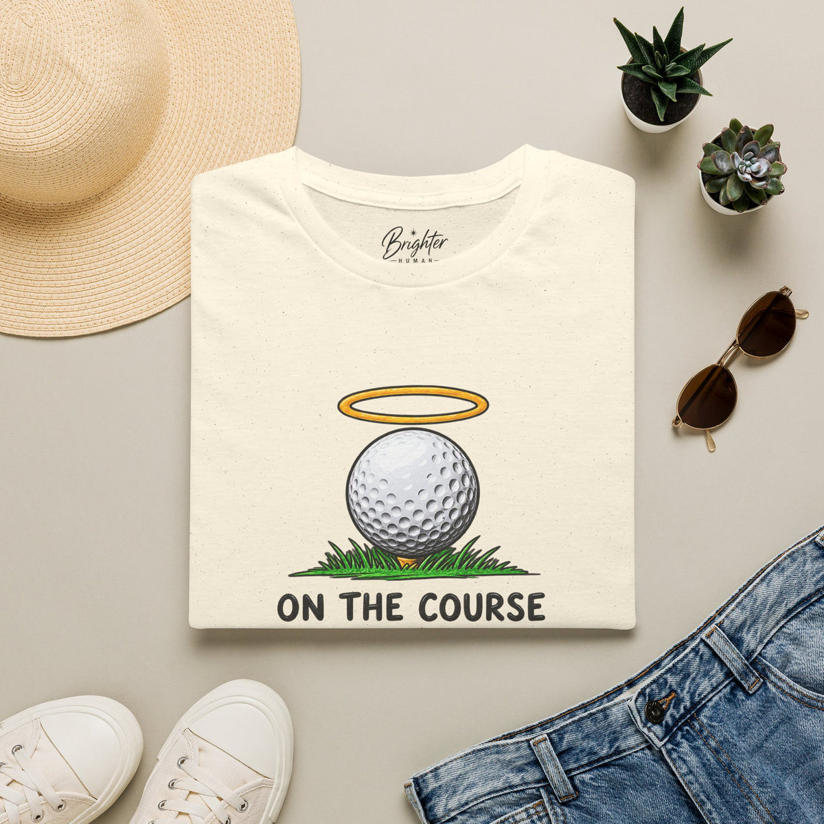 On The Course I'm An Angel Golf T-Shirt