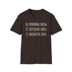 Morning Brew, Outdoor Vibes, Brighter Days Golf T-Shirt