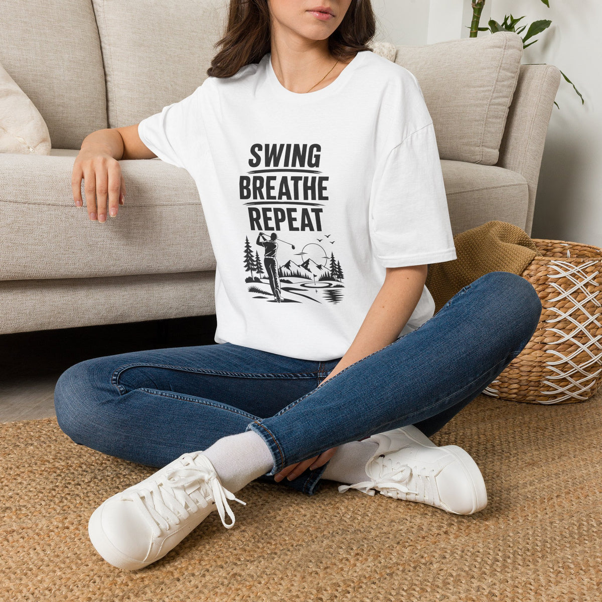 Swing, Breath, Repeat Golf T-Shirt