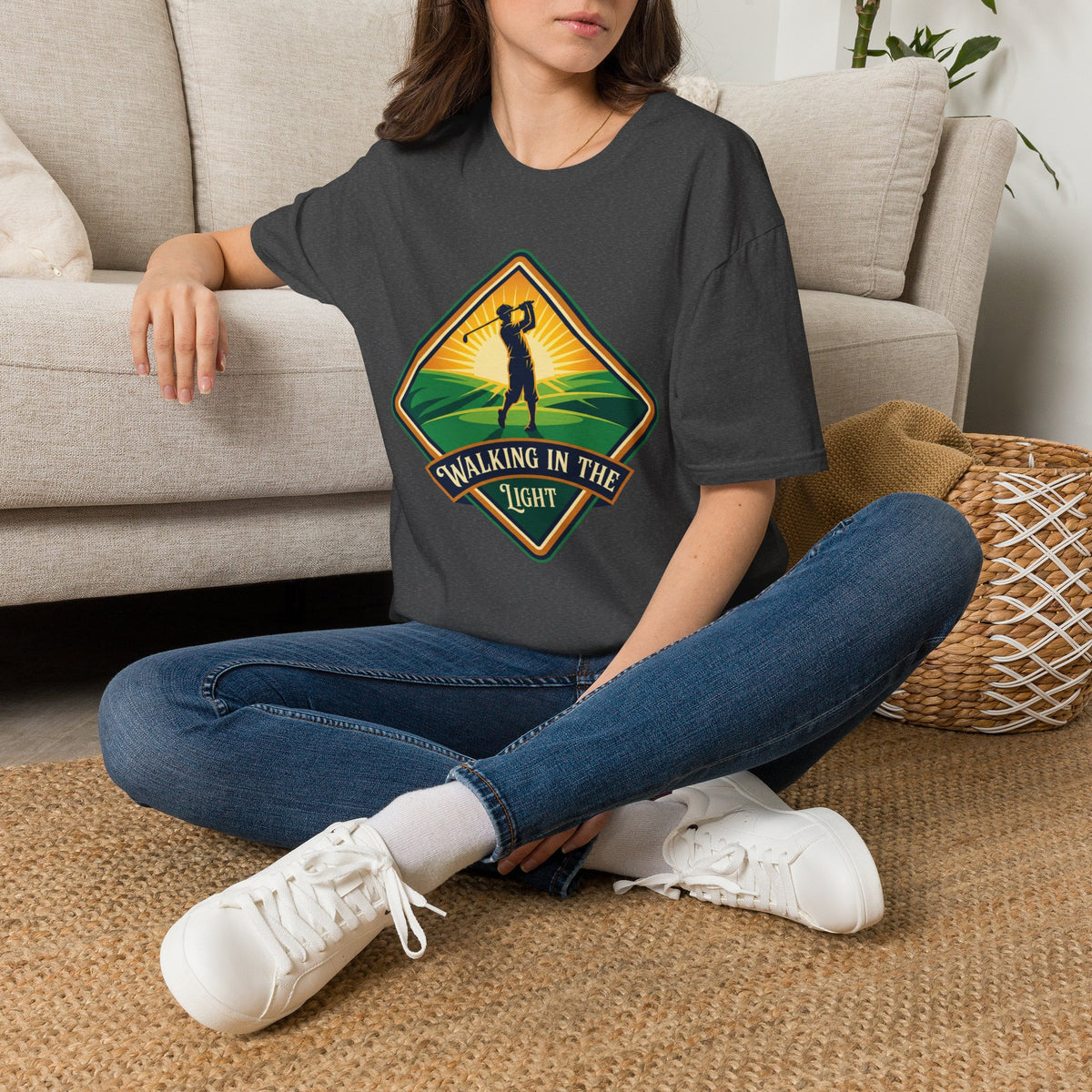 Walking In the Light Golf T-Shirt
