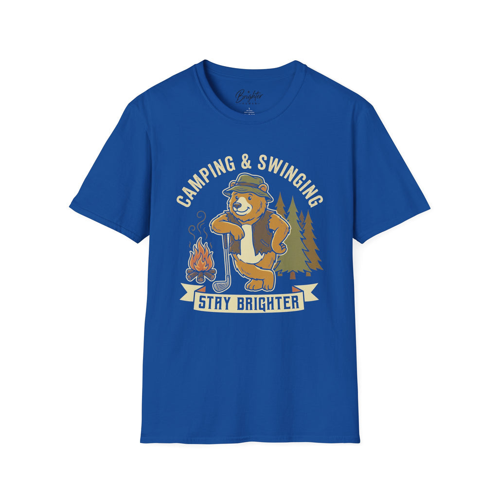 Camping And Swinging Golf T-Shirt