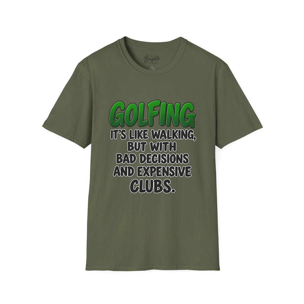 Golfing Is Like Walking Golf T-Shirt