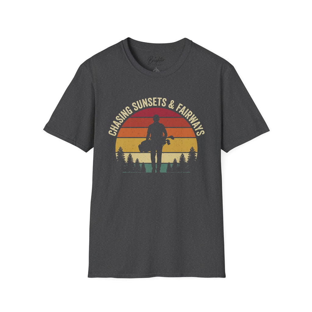 Chasing Sunsets And Fairways Golf T-Shirt