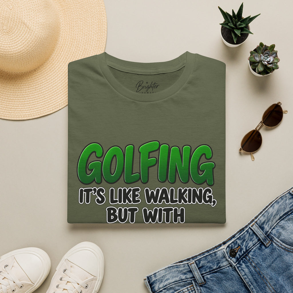 Golfing Is Like Walking Golf T-Shirt