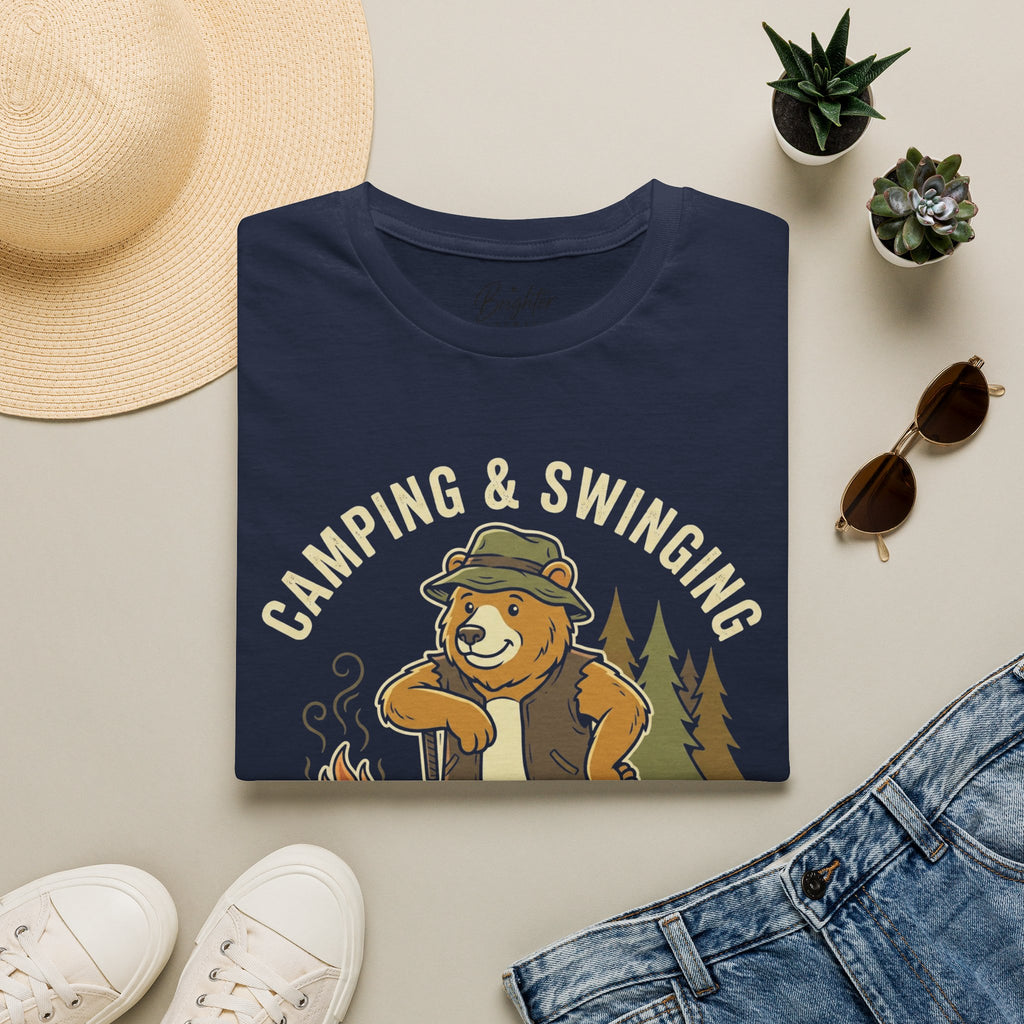 Camping And Swinging Golf T-Shirt