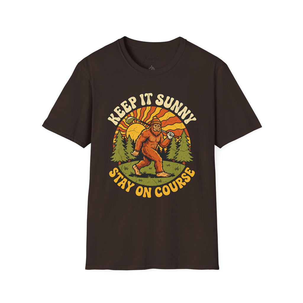 Keep It Sunny, Stay On Course Golf T-Shirt