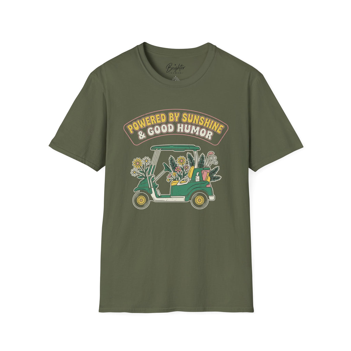 Powered By Sunshine & Good Humor Golf T-Shirt