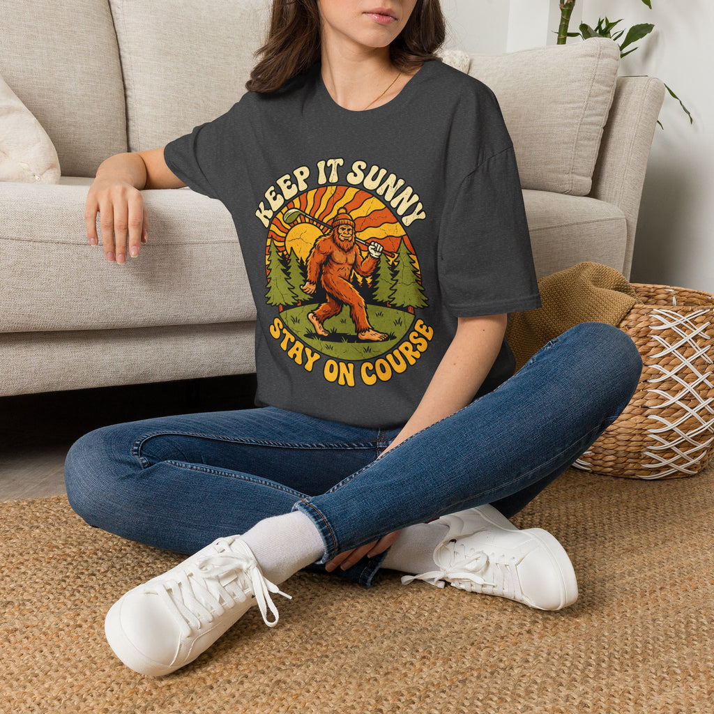 Keep It Sunny, Stay On Course Golf T-Shirt