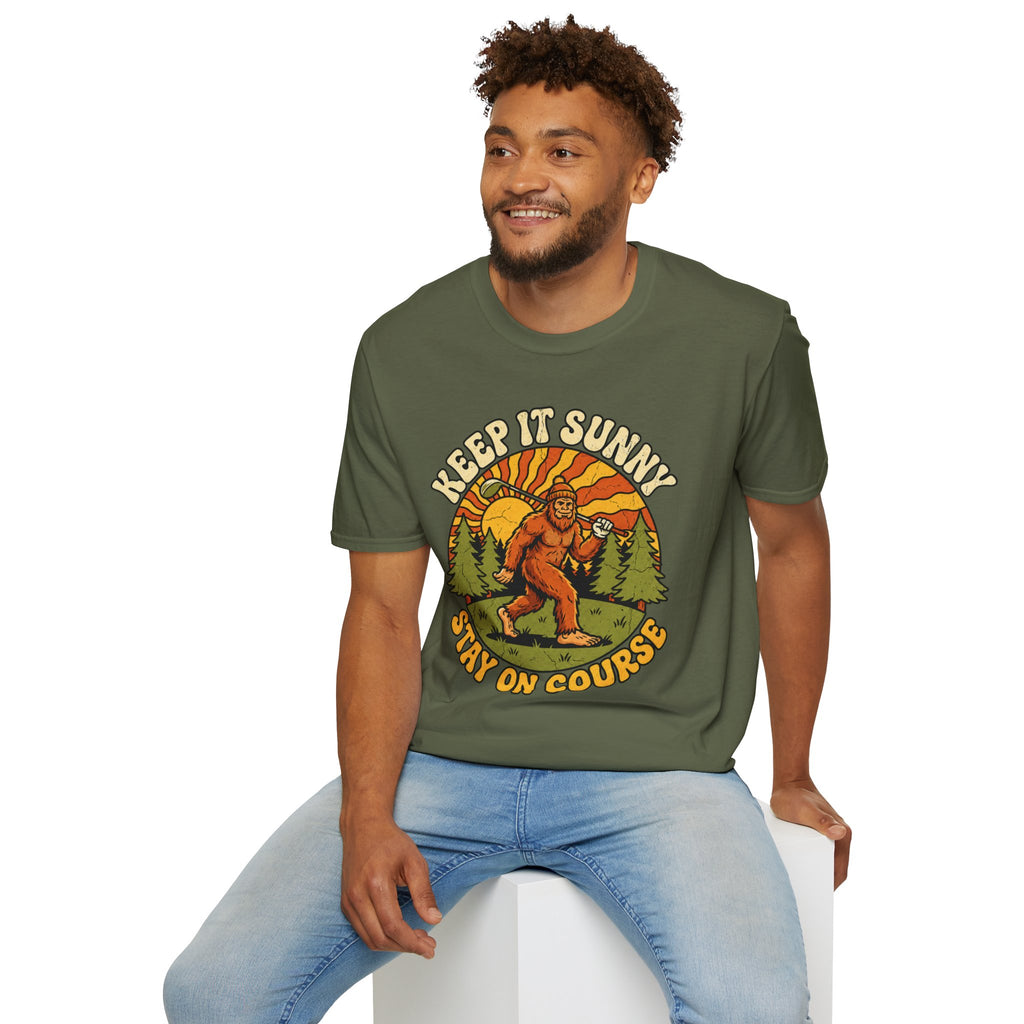 Keep It Sunny, Stay On Course Golf T-Shirt