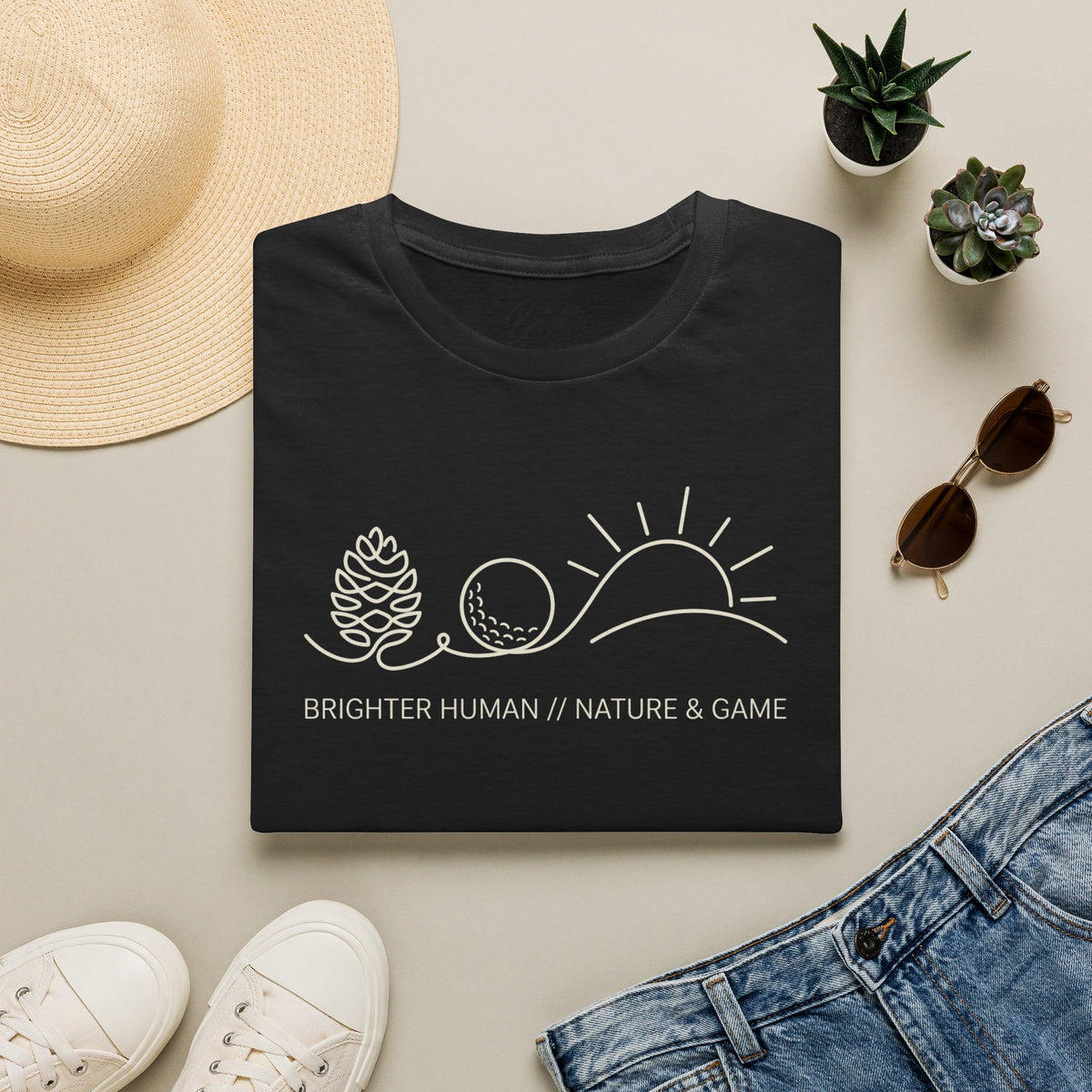 Brighter Human/Nature/Game Golf T-Shirt