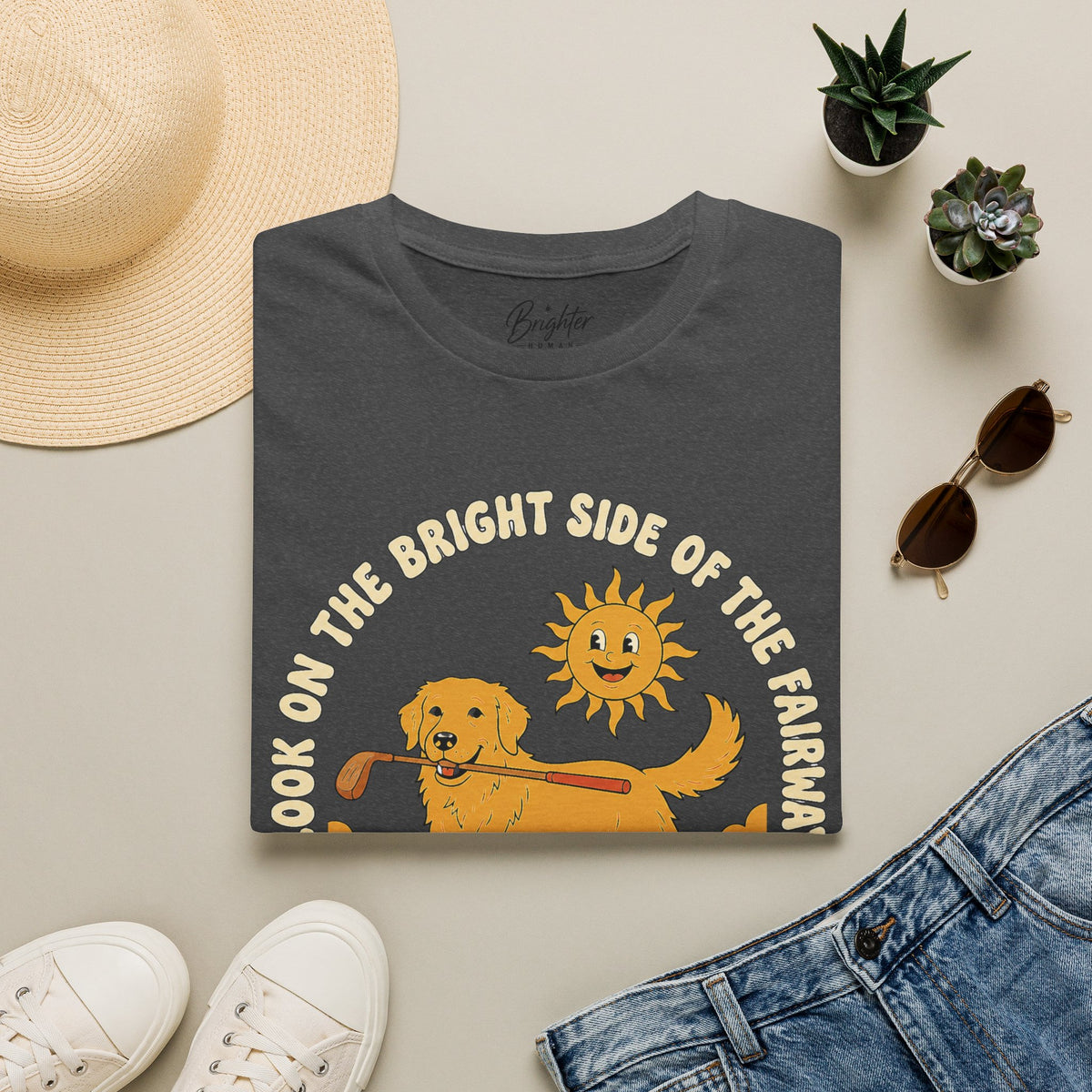 Look On The Bright Side Of The Fairway Golf T-Shirt