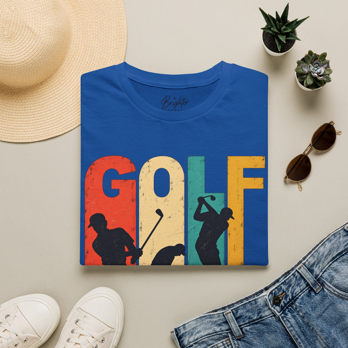 Retro Golf - Four Panel Graphic Tee - RG-01