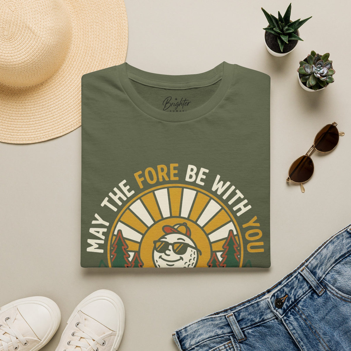 May The Fore Be With You Golf T-Shirt
