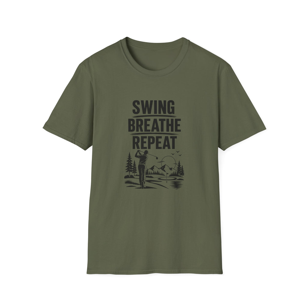 Swing, Breath, Repeat Golf T-Shirt