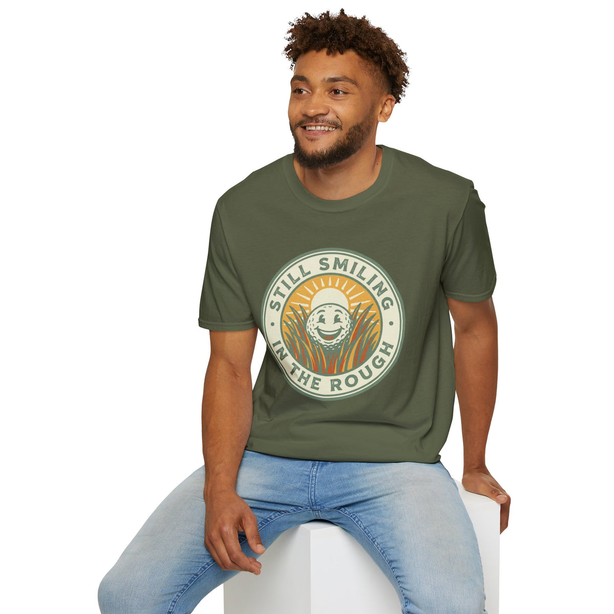 Still Smiling In The Rough Golf T-Shirt