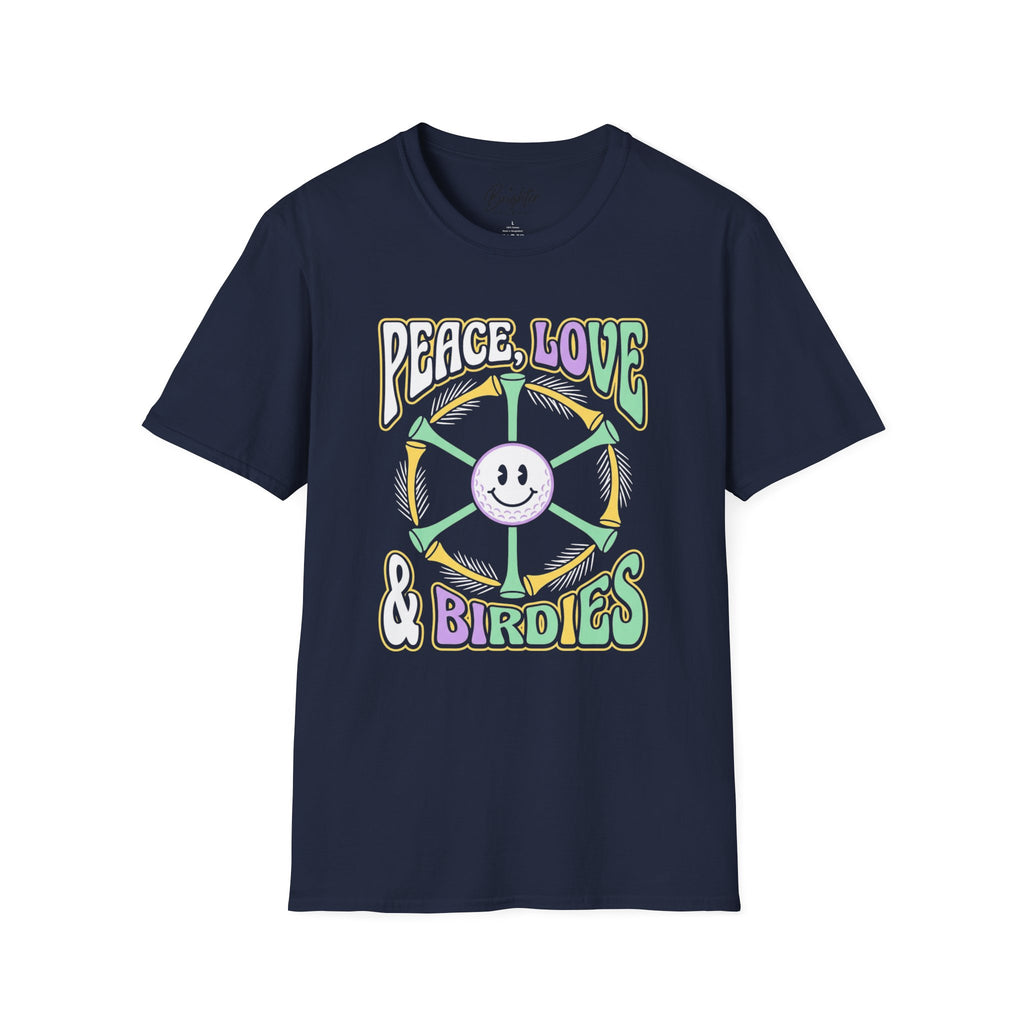 Peace, Love, and Birdies Golf T-Shirt