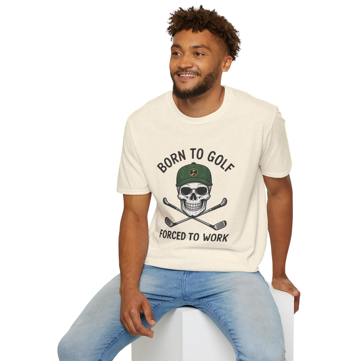 Born To Golf, Forced To Work - Golf T-Shirt