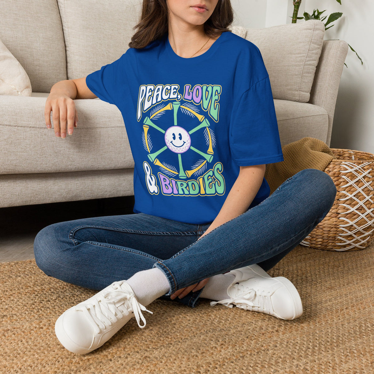 Peace, Love, and Birdies Golf T-Shirt