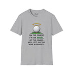 On The Course I'm An Angel Golf T-Shirt