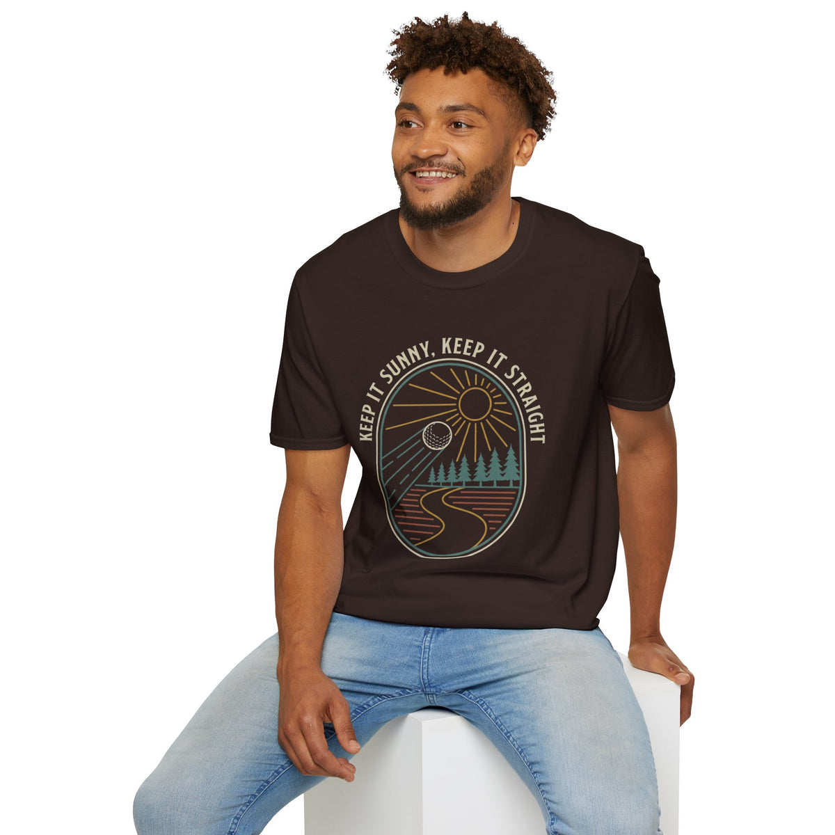 Keep It Sunny, Keep It Straight Golf T-Shirt