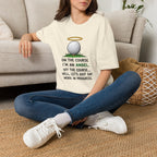 On The Course I'm An Angel Golf T-Shirt