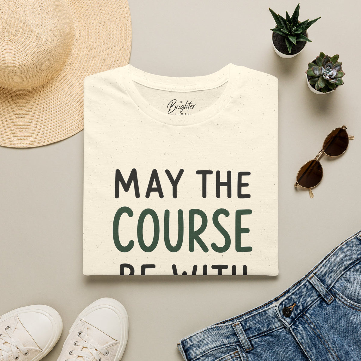May The Course Be With You Golf T-Shirt