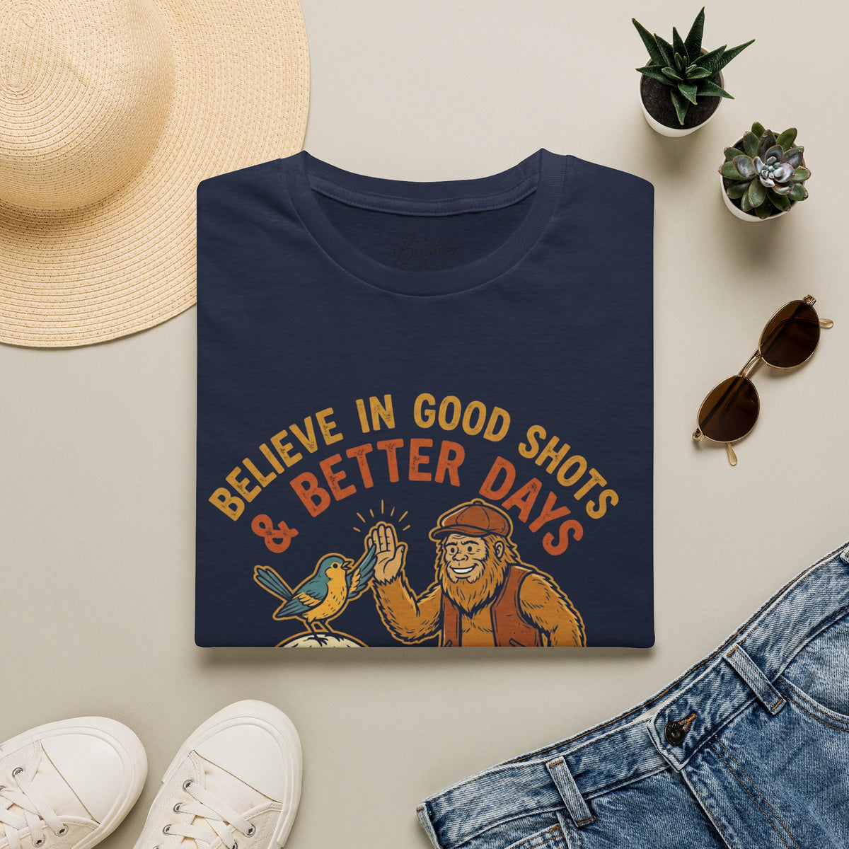 Believe In Good Shots And Better Days Golf T-Shirt
