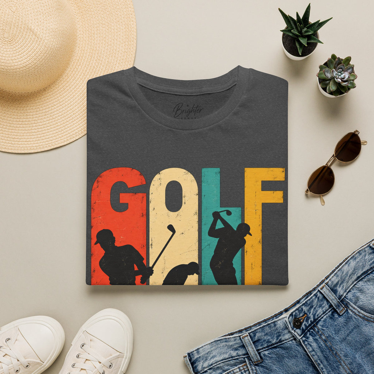 Retro Golf - Four Panel Graphic Tee - RG-01