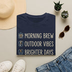 Morning Brew, Outdoor Vibes, Brighter Days Golf T-Shirt