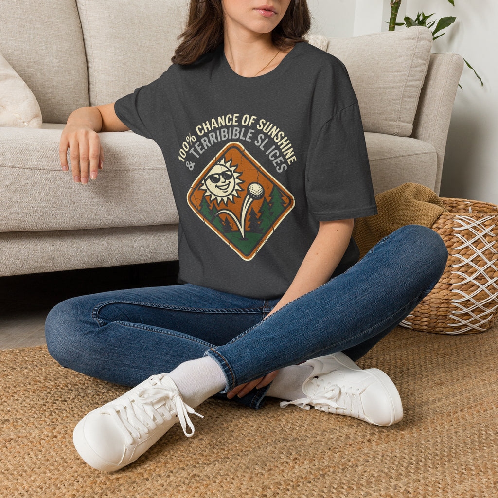 100% Chance Of Sunshine And Terrible Slices Golf T-Shirt