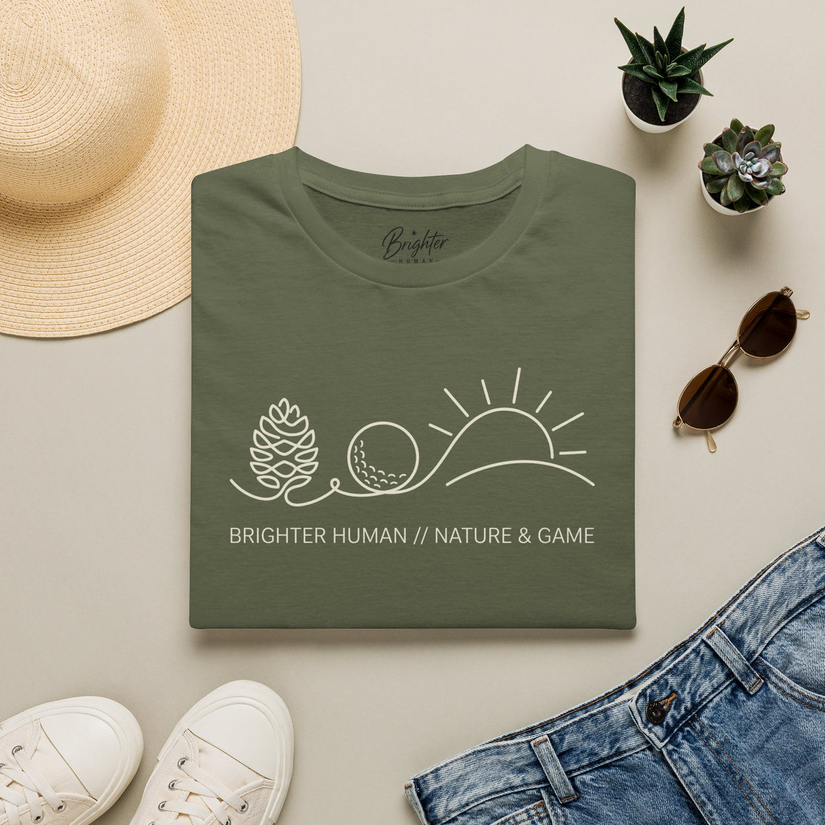 Brighter Human/Nature/Game Golf T-Shirt