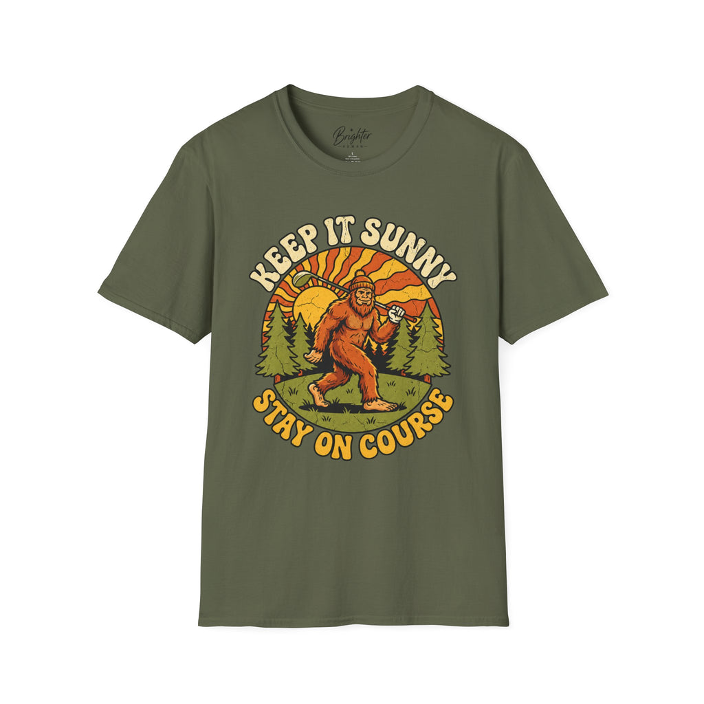 Keep It Sunny, Stay On Course Golf T-Shirt