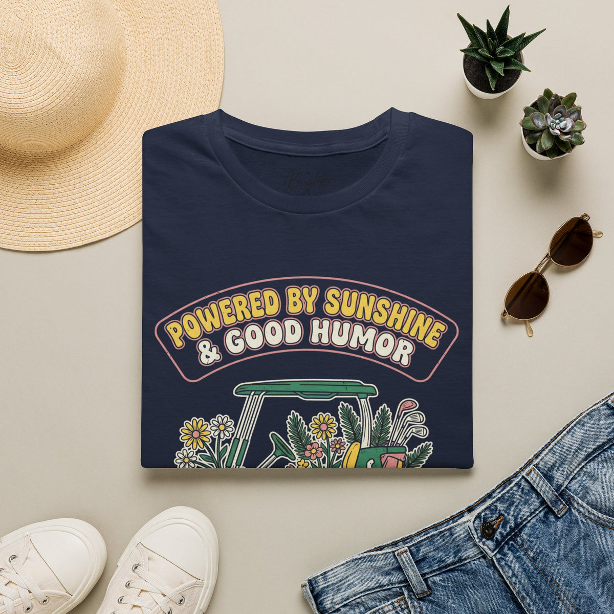 Powered By Sunshine & Good Humor Golf T-Shirt