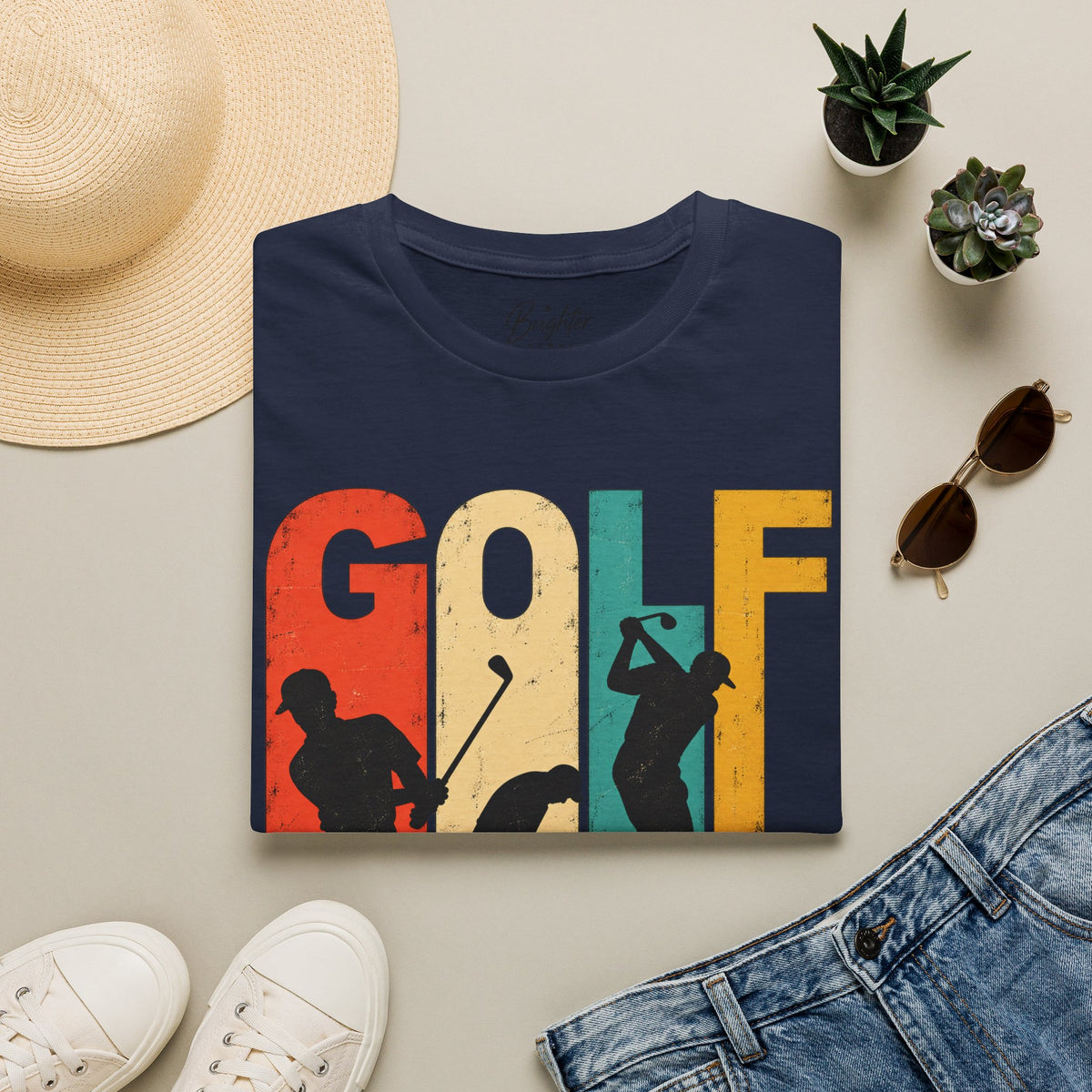 Retro Golf - Four Panel Graphic Tee - RG-01