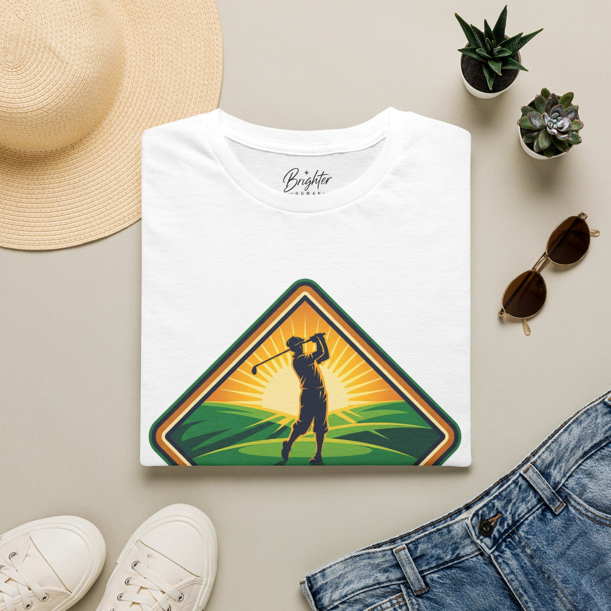 Walking In the Light Golf T-Shirt