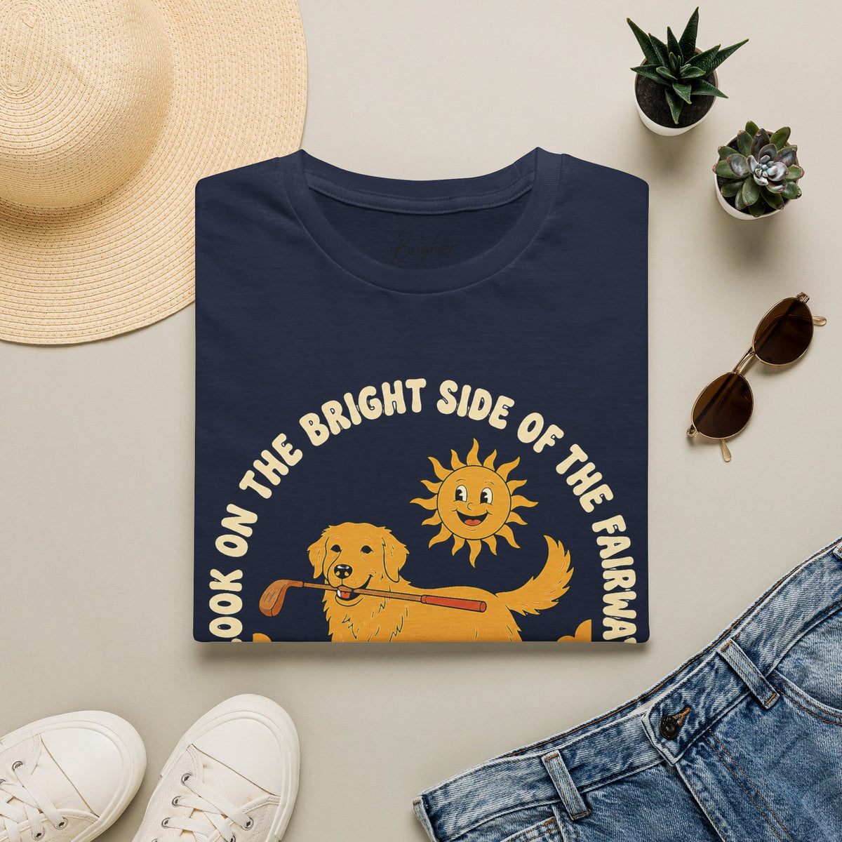 Look On The Bright Side Of The Fairway Golf T-Shirt