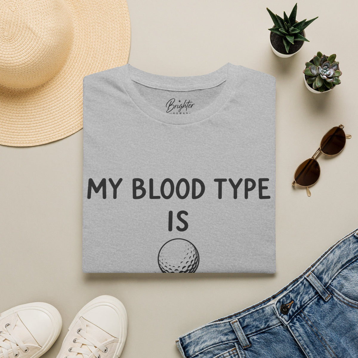 My Blood Type Is O Positive Golf T-Shirt