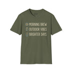 Morning Brew, Outdoor Vibes, Brighter Days Golf T-Shirt