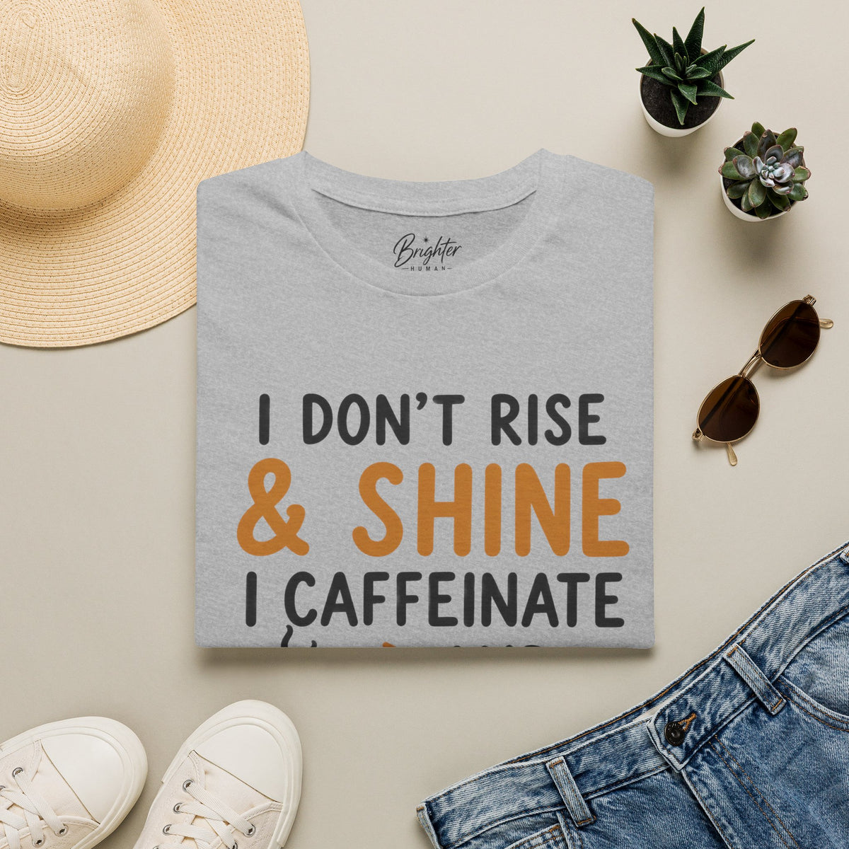 I Don't Rise And Shine Golf T-Shirt