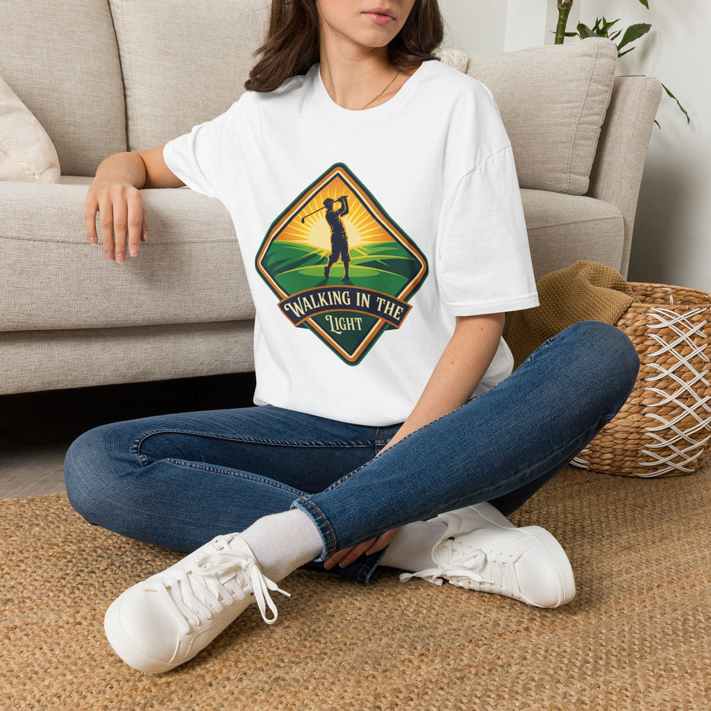 Walking In the Light Golf T-Shirt