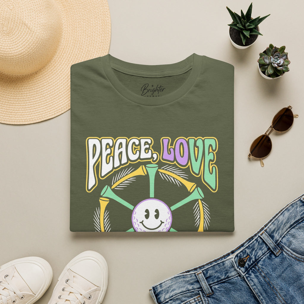 Peace, Love, and Birdies Golf T-Shirt