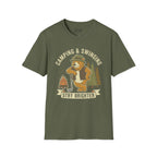 Camping And Swinging Golf T-Shirt