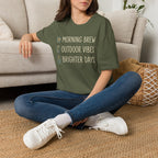 Morning Brew, Outdoor Vibes, Brighter Days Golf T-Shirt